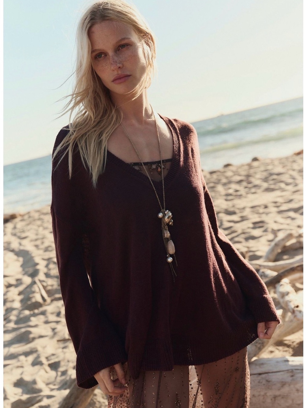 NWT Free People Isadora lightweight sweater - oversized small
